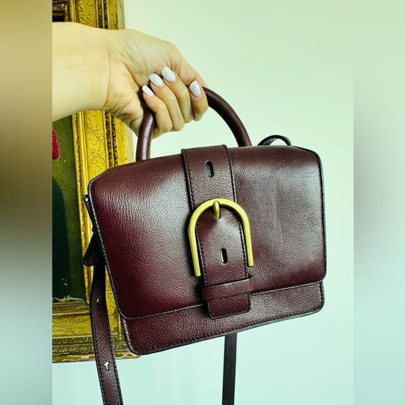 Leather shoulder bag - Sac FOSSIL - Picture 1 of 7